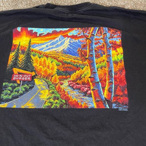 In & Out T-shirt black Colorado graphic printed mountains SZ XL Men's - Picture 7 of 7